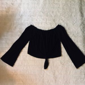 Pacsun Bell Sleeve Off the shoulder crop